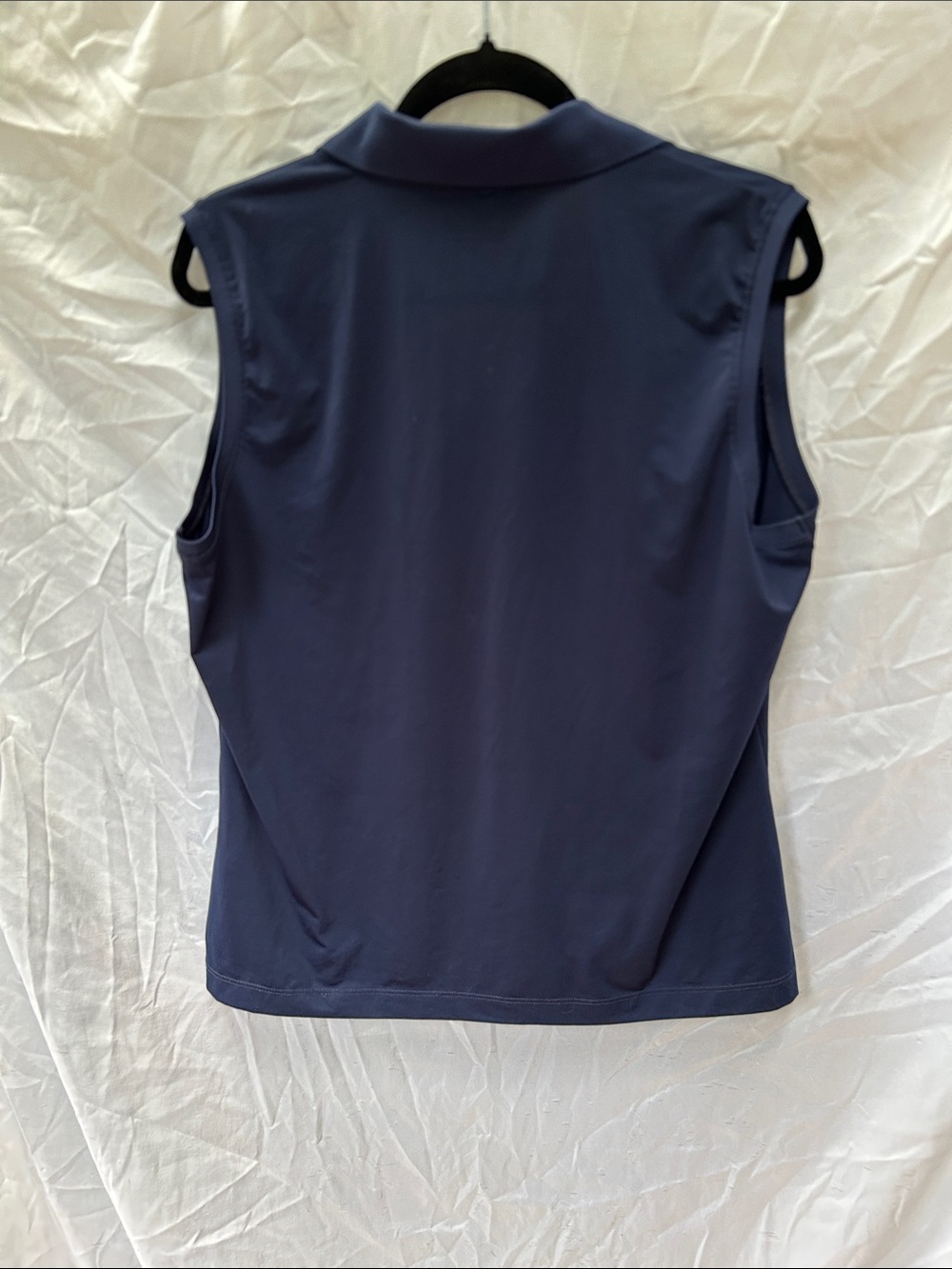 Vineyard Vines Sleeveless Polo Tank Top - Navy Blue Size Large - Picture 3 of 3